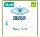 Nmap CLI Discovery Pack card, marked Stable and installed, in the Centreon Plugin Packs Manager
