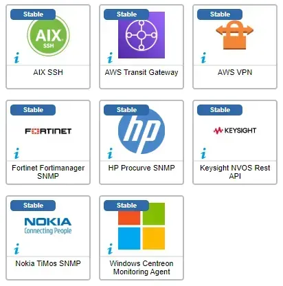 8 Centreon monitoring connectors enhanced in December 2024: AIX SSH, AWS Transit Gateway, AWS VPN, Fortinet Fortimanager, HP Procurve, Keysight NVOS, Nokia TiMos and Windows Centreon Monitoring Agent