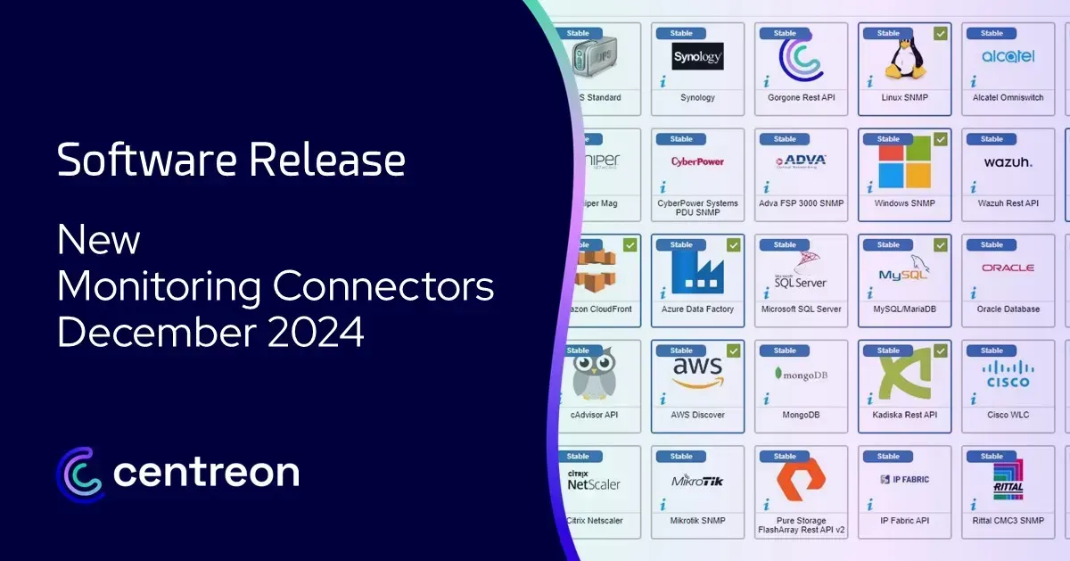 New Monitoring Connectors – December 2024