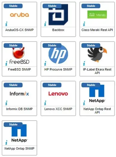 10 Centreon monitoring connectors enhanced in January 2025, including ArubaOS-CX, Backbox, Cisco Meraki Rest API, FreeBSD, HP Procurve, Informix DB, Lenovo XCC and NetApp Ontap