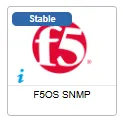 F5OS SNMP monitoring connector card, marked Stable, new in the Centreon connector catalog in May 2025