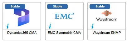 Les 3 nouveaux connecteurs de juillet 2026 : Dynamics365 CMA, EMC Symmetrix CMA et Waystream SNMP