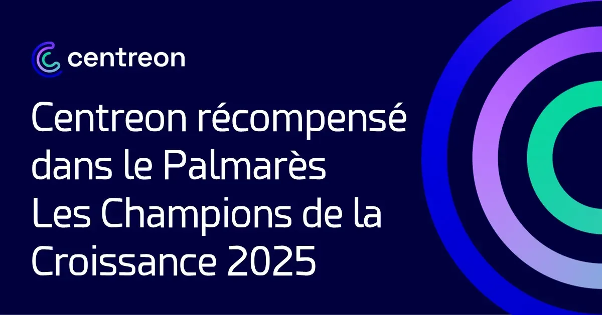Centreon récompensé dans le Palmarès Les Champions de la Croissance 2025
